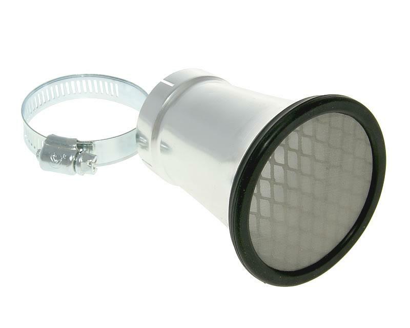 カデンツァ　70s Luftfilter Grenade rot gewinkelt 42mm Anschluss Bultaco
