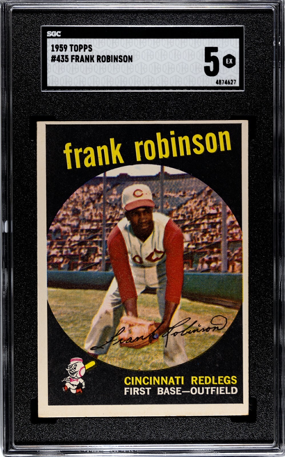 1959 Topps #435 Frank Robinson HOF SGC 5 EX