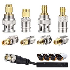 SMA to BNC Connectors Kit 4 PCS Male Female RF Coax Coaxial Adapter Converter US