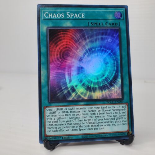 Yu-Gi-Oh! TCG Chaos Space Toon Chaos TOCH-EN009 1st Edition Super Rare Card - Picture 1 of 2