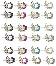 8 Count Snap Clip Barrettes for Thin Hair - 3 Sets for Women Girls