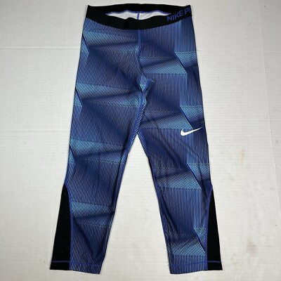 Nike Pro Cool Pyramid Training Printed Compression Dri Fit Capri