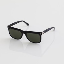 Persol Sunglasses Vintage Ratti 651 C. Black w/ Silver Trim with G15 Lens Italy