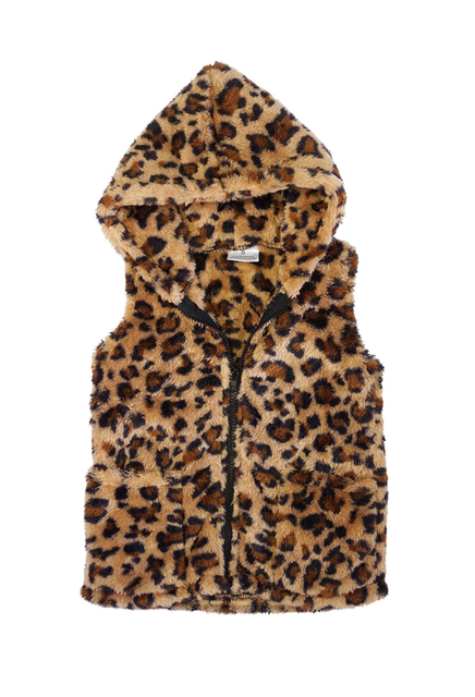 sherpa hooded vest womens