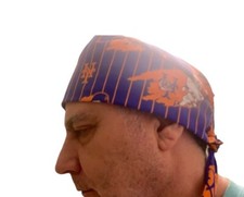 New York Mr Met Theme Scrub Hat Cap Lab Tech Dr Nurse Vet Hand Made NWT Gift It