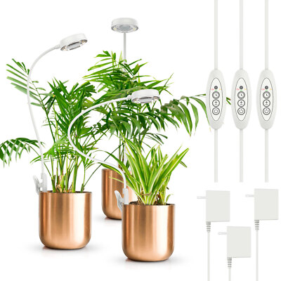 SANSI LED Grow Light Full Spectrum 10W Plant Growing Dimmable Clip - on Flower
