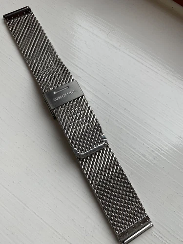 Seiko 18mm Edelstahl Mesh Double Safe Lock Armband / Armband SCHNÄPPCHEN!!! - Bild 9 von 12