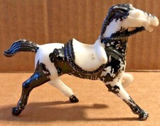 Vintage Archer Plastic Horses - Black & White - Made in USA!!!