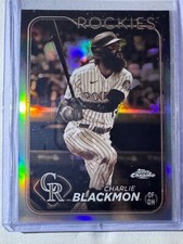 2024 Topps Chrome Charlie Blackmon Sepia Refractor Parallel Card #157