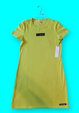 calvin klein logo tshirt dress size large NWT