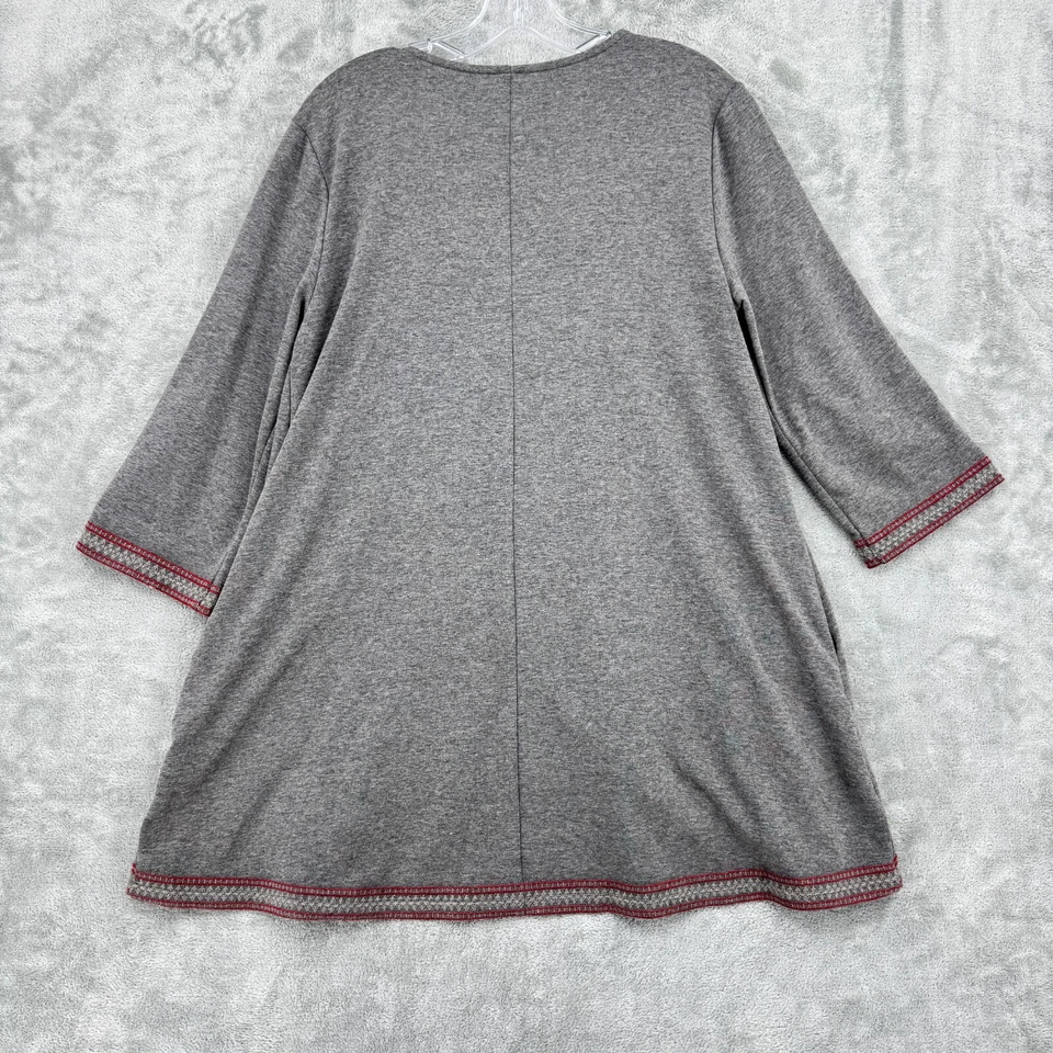 Suéter Monoreno Mujer Pequeño Floral Bordado Casa Festival Boho Topper Foto 2 de 4