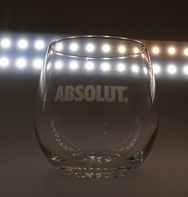 Absolut Vodka Tumbler Glas klar Bar Club Schweden Selten Edel NEU