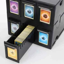 BCW 6 Drawer Card storage box - holds TOP LOADERS, MAGNETICS - Sports & Gaming++
