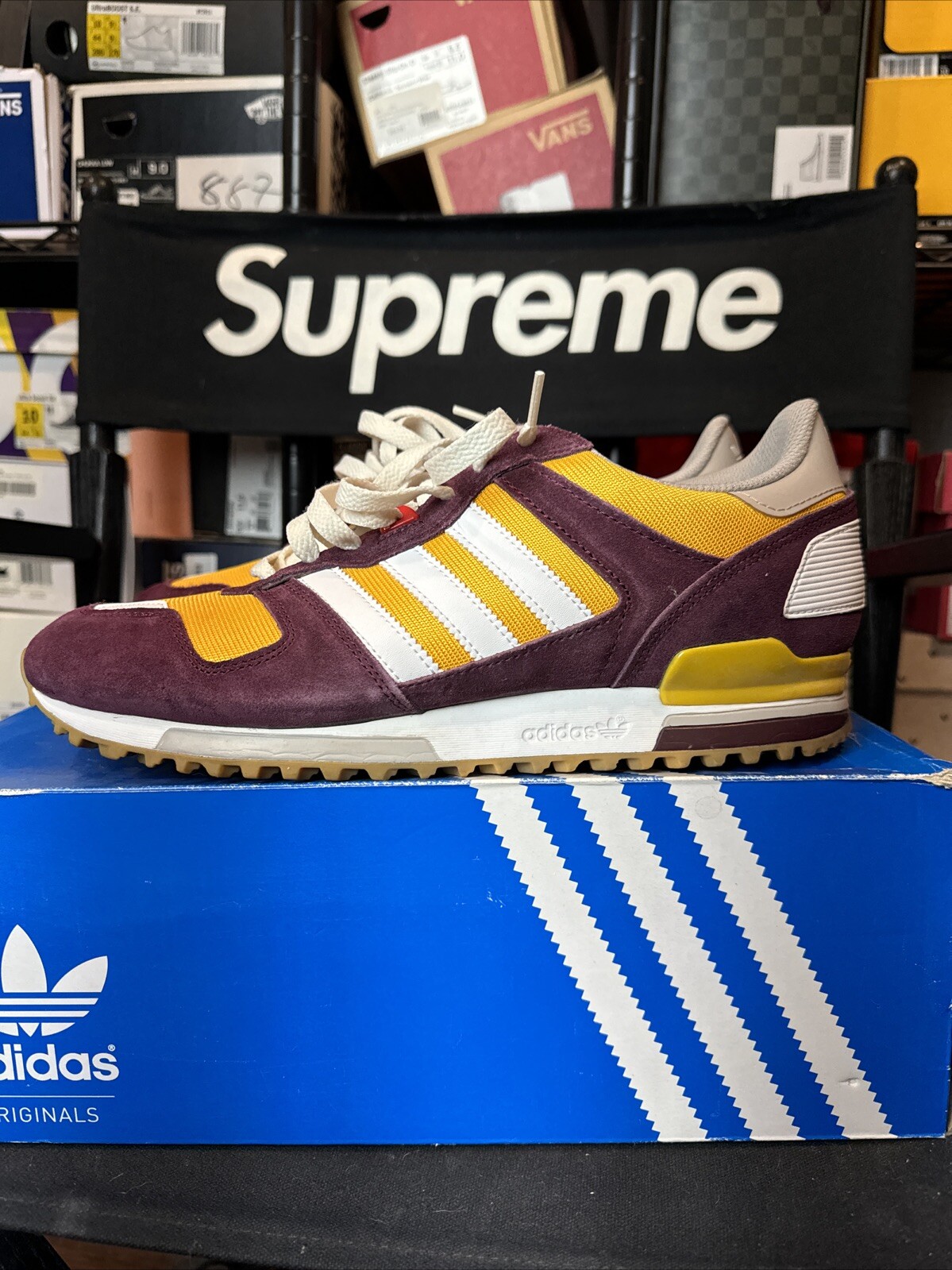 Adidas Zx700 Maroon And Yellow Vintage Size 10