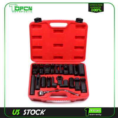 #ad #ad 21 Pcs Oxygen Sensor Special Socket Set for Removing Oil Pressure Vacum $78.49