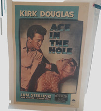1951 Ace In The Hole Original Movie Poster Linen 27x41 Kirk Douglas Billy Wilder