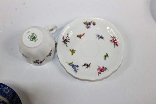 Hammersley Demitasse Tea Cup & Saucer C438 England MInt Condition Floral Flower - 第 5/9 張圖片