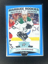 2019-20 O-Pee-Chee Update Nick Caamano Marquee Rookie RC Blue Border #639