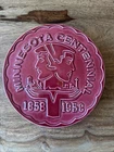 Vintage Minnesota Centennial Trivet 1858-1958 by Red Wing Potteries 6-5/8”