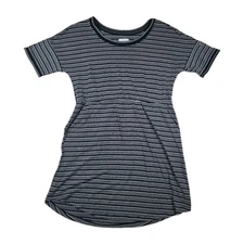 Columbia Dress Omni Shade PFG Short Sleeve Striped Blue White UPF 50 Large