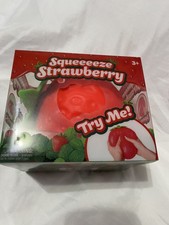 Sunny Days Jumbo Squeezy Strawberry Squishy Toy Stress Relief Sensory Fun