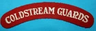 WW2 ERA COLDSTREAM GUARDS SHOULDER TITLE PATCH GENUINE MILITARY BADGE