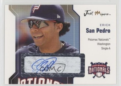 2006 Just Minors Just Auto Erick San Pedro #52 Auto n8a