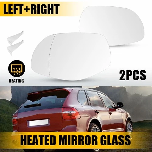 Right Left Side Heated Mirror Glass Replace For 2008 2009 2010 Porsche Cayenne