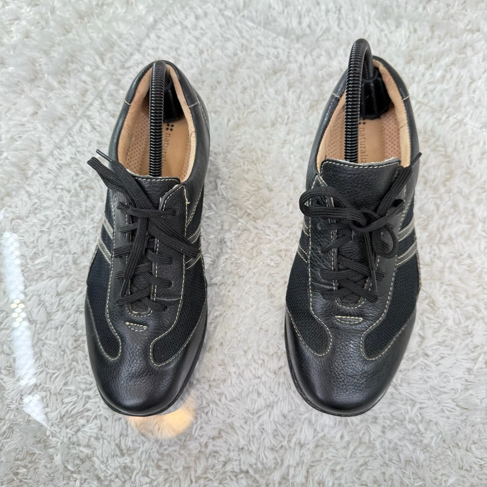 Naturalizer Zapatos Para Mujer 9W Tenis Cómodos Zapatos para Caminar Negros Informales Flora Foto 3 de 4