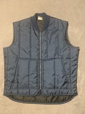 Walls Blizzard-Pruf USA Men s Insulated Work Vest XL Navy Zip Front Warm
