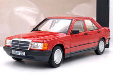 1:18 Norev Mercedes Benz 190 E Sedan Red Diecast Model Car