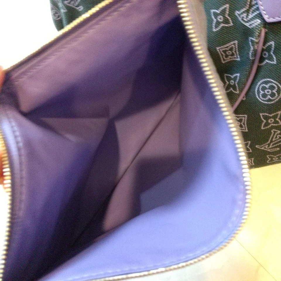 LOUIS VUITTON Cabas Ipanema GM Monogram Tote Hand bag Beach Line Purple w/ Pouch - Image 3 of 4