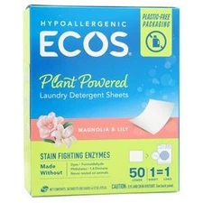 ECOS Laundry Detergent Sheets Magnolia & Lily 50 count