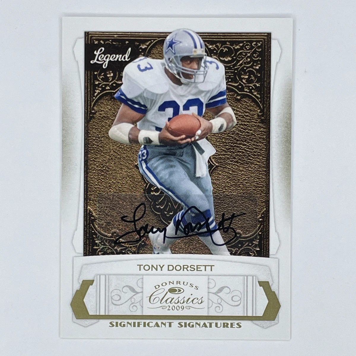 Tony Dorsett Football Sports Trading Card Singles Serial Numbered