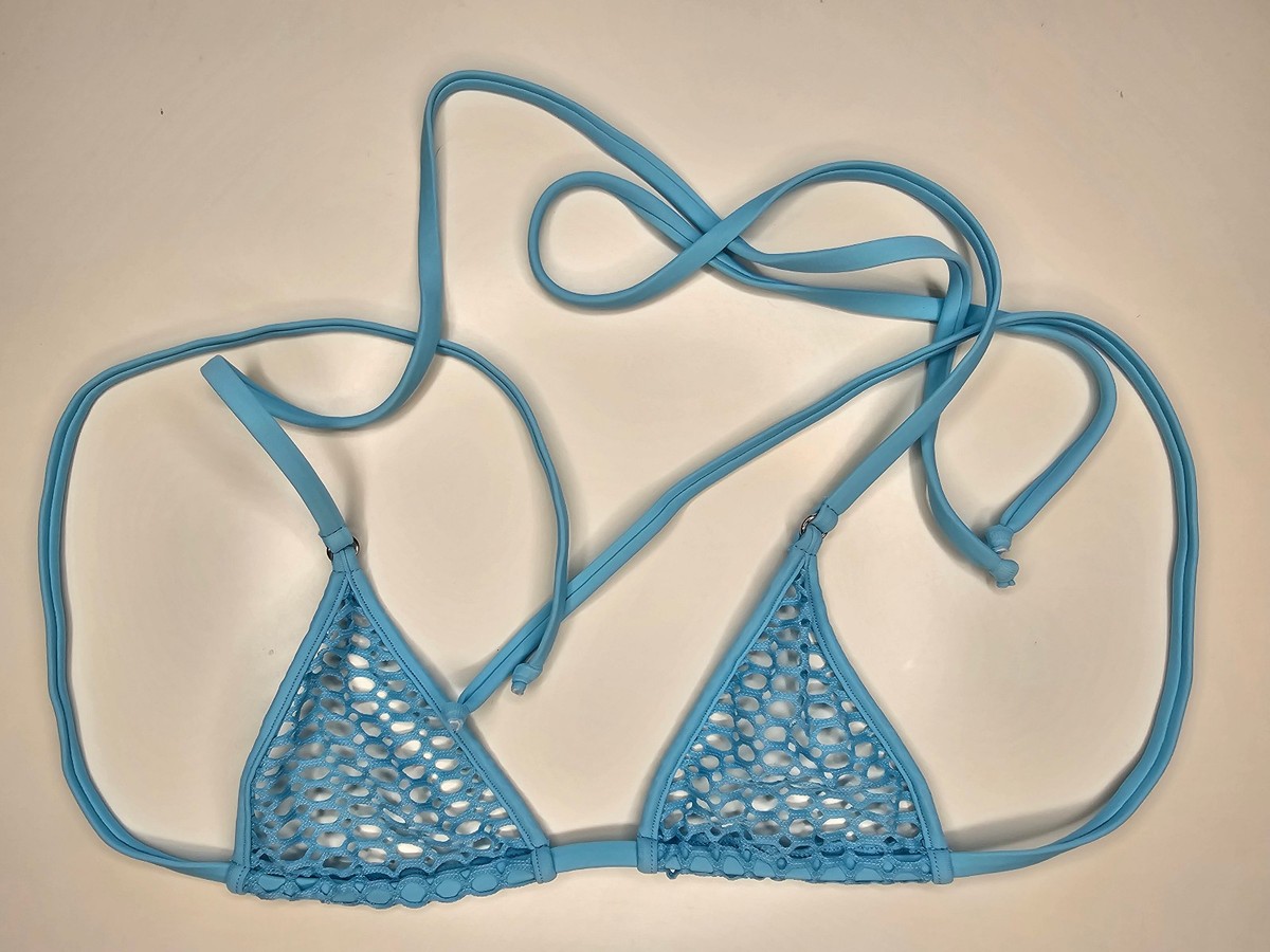 Wicked Weasel Microminimus Show Stopper Sky 312 Bikini Tri Top XS