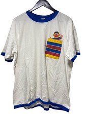 Vintage 2003 Seasame Street Ringer T Shirt SZ XL Ernie Season 33 Promo USA Made