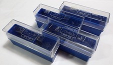  1 Lot Vtg Kodak Blue Plastic Storage Boxes Hold 160 2x2 Slides Japan Far East