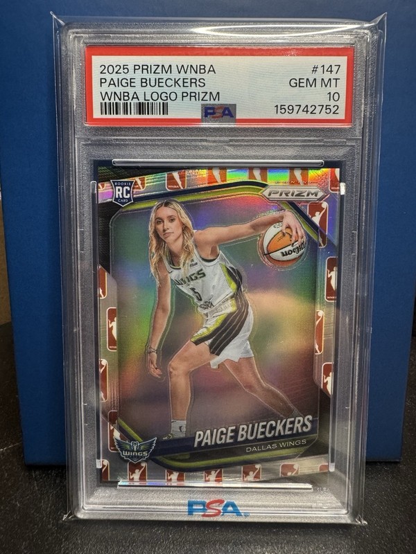 2025 Panini WNBA Prizm Paige Bueckers RC Logo Prizm PSA 10