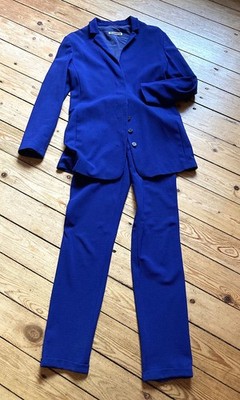 * Jil Sander Hosenanzug vintage Jacke Hose Gr. 36 38 blau *