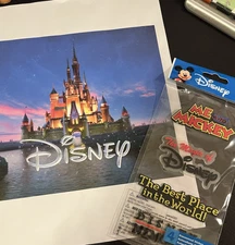 EK Success Disney PVC Words 4 Dimensional Stickers Brand New