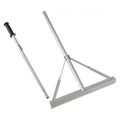 Landscape Rake, 60 inch Handle 20 inch Wide Head, Large Heavy Duty Aluminum Land