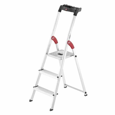 Hailo Aluminium-Sicherheits-Haushaltsleiter  L60 EasyClix  8160-307 Haushaltslei