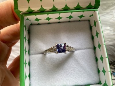 Ryze Size 6 Core Line Ring Twilight CZ /white frost CZ .925 Sterling Silver