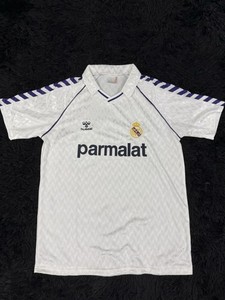 Maillot De Foot Real Madrid Domicile #7 Butragueno 1992-93 - Hummel Taille M - Occasion