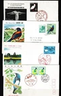 JAPAN 1960/63/66/82 Birds 4 FDC’s