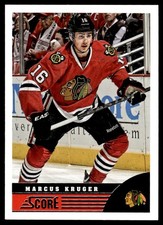 2013-14 Score Marcus Kruger Chicago Blackhawks #104