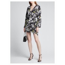 Alice + Olivia NWT Ophelia Faux Wrap Mini Dress Size 6