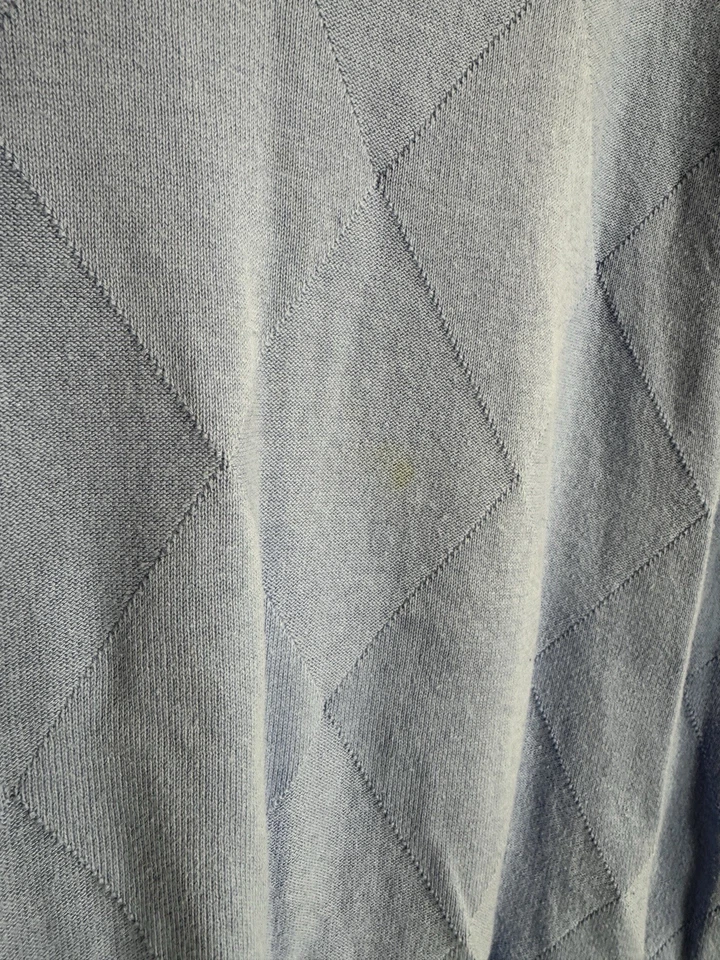 Oscar De La Renta Suéter Chaleco Hombre XXL Azul Pullover LEER DETALLES Foto 3 de 4