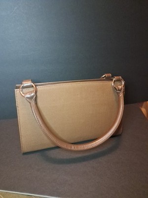 Miche Classic Base Bag Brown Handbag Satchel Retired Double Handles Purse 