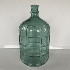 "Envase/jarrón de agua de vidrio verde de 1 galón para decoración de jardín y hogar de 11"" de alto"